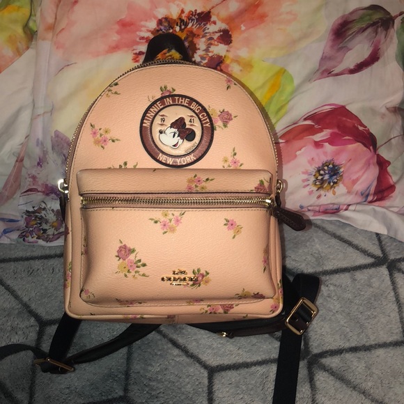 Coach Handbags - 🥰Minnie Mouse Coach Backpack 😱